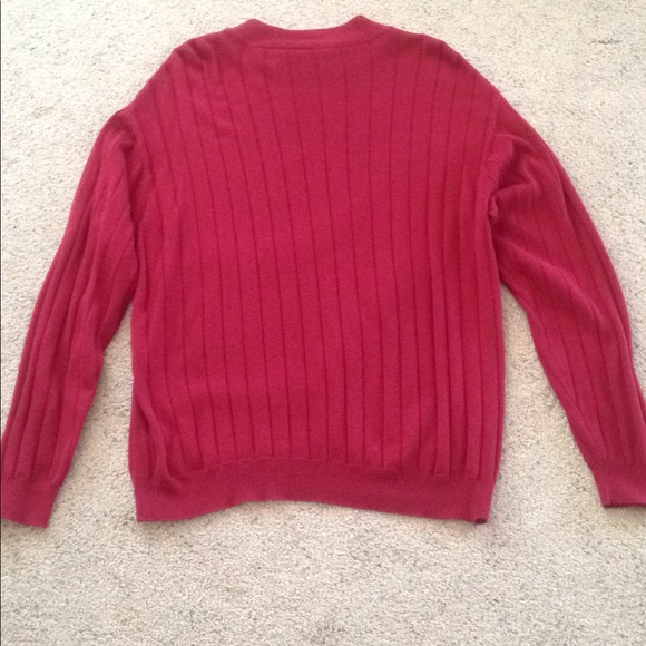 JF J. FERRAR Vintage Sweater Cranberry Large - Picture 2 of 4